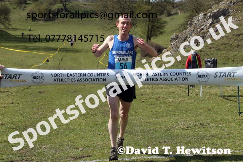 Masters men 2021 NECAA Cross Country Relays, Thornley Farm, Peterlee, Saturday, April 10th. Photo: David T. Hewitson/Sports for All Pics